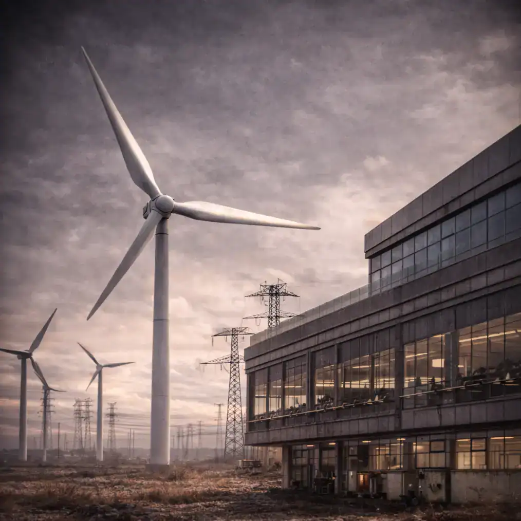 Wind turbines and electrical power infrastructure supporting utilities and energy operations that require rugged, always-on edge computing.